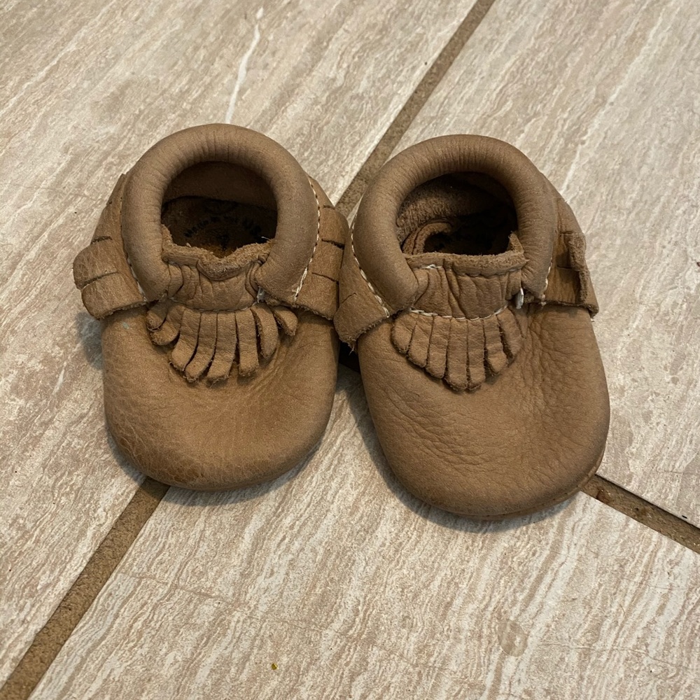 Freshly picked moccasins weathered brown